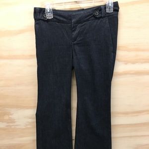 Banana Republic Dark Denim Trouser Leg Jeans